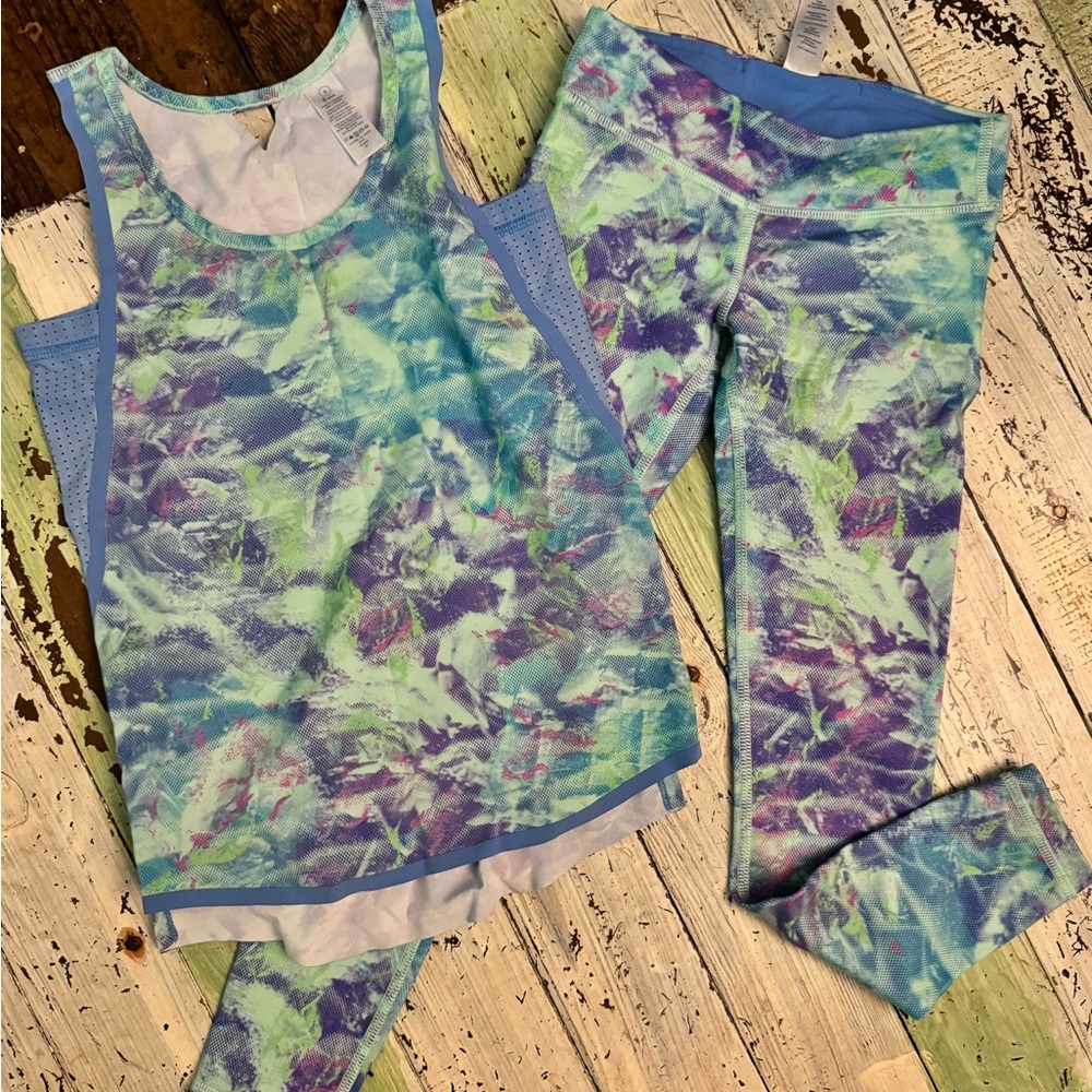 Ivivva Kids Matching Set - Blue and Purple